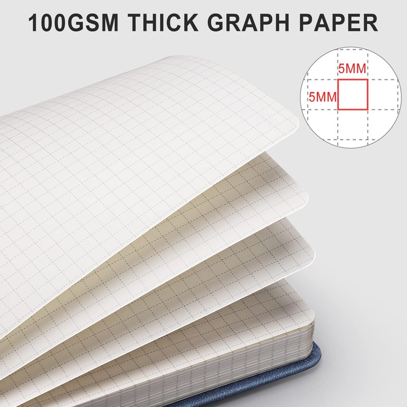 AHGXG Graph Paper Notebook - 320 Pages Grid Notebook Thick
