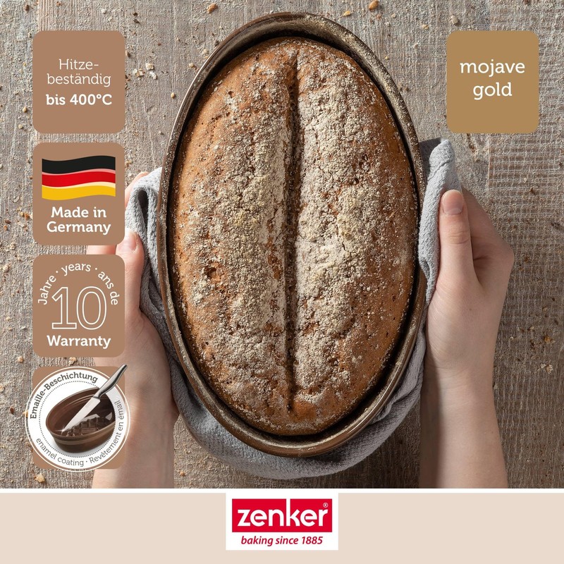 Zenker Your Bread Baking Mould – Enamel, Chestnut Brown, 2000