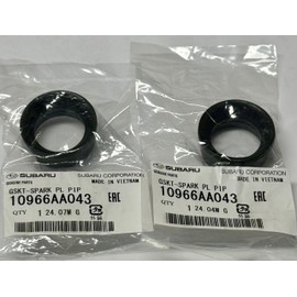 Subaru Set of 2 DOHC Gasket Spark Plug Pipe Tube Seal for 2013-2024 Ascent BRZ Crosstrek Forester Impreza Legacy Outback WRX - 10966AA043 - Genuine OEM
