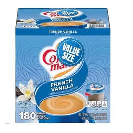 French Vanilla Creamer Singles, Liquid Creamer Singles, Non Dairy, No Refrigeration, 180 Creamer Singles Included Great for Offices, Restaurants, Coffee, Bar, Gift and Homes