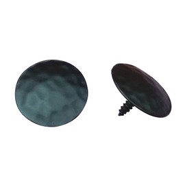Clavos Decorative Nail Head with Stainless Steel Screw, 1 1/4 inch Dia., Black Finish, (Box of 12)