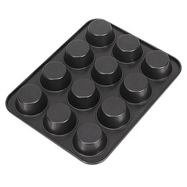 PIQIUQIU 2 Stück Große Muffinform Antihaft Muffin Pfannen, Cupcake Formen Backformen für Cupcakes Brownies Kuchen Pudding (35.3x26.2x3cm)