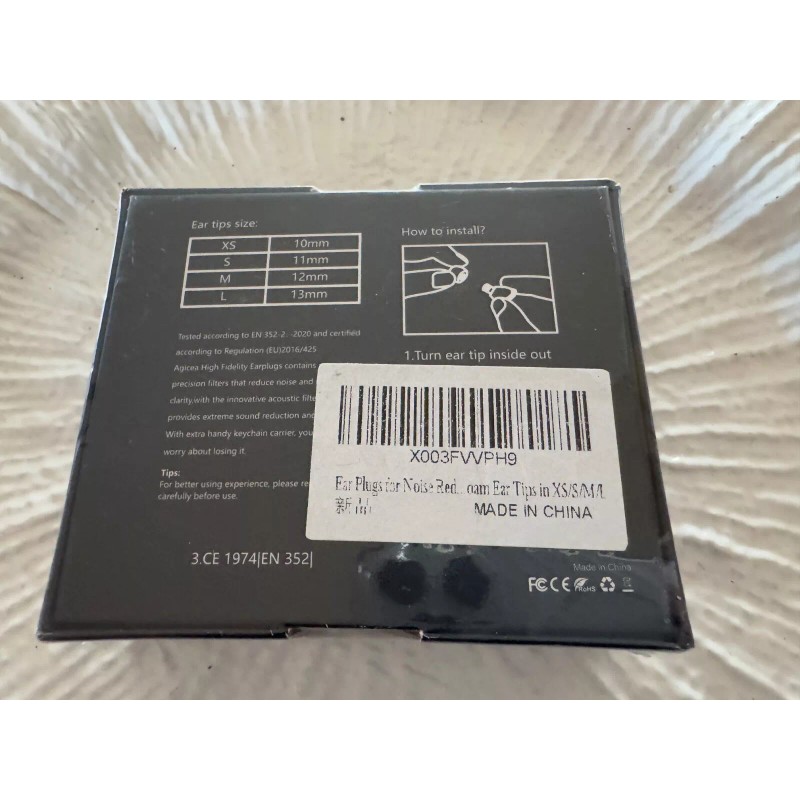 AGICEA EAR PLUGS FOR NOISE REDUCTION/CANC