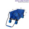 Impact Canopy Folding Collapsible Utility Wagon, Extra-Large Wagon with All-Terrain