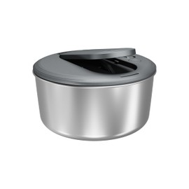 Zyliss Swift Dry Stainless Steel Salad Spinner - Fruit Cleaner & Lettuce Spinner with Push Pump - Non-Slip Bowl - Dishwasher Safe - Small