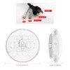 APEBAZY Motorcycle headlight, universal motorcycle LED headlight, angel eye, motorcycle