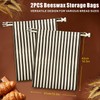Mosucoirl Beeswax Bread Bags 2 Pack, Reusable Bread Storage Boxes