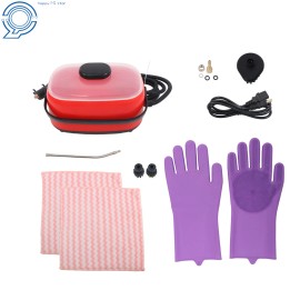 happy19star Steam Mop & Cleaner 2500W for Hardwood Floors & Auto Detailing Accessories Red