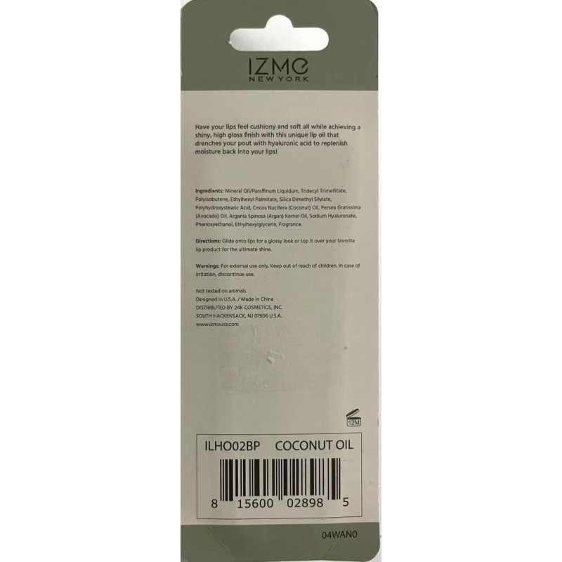 IZME new york Lip Oil * Coconut oil * Smoothing,