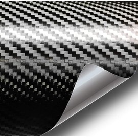 VViViD+ Premium Black Carbon Fiber Vinyl Wrap Film (1ft x 5ft)