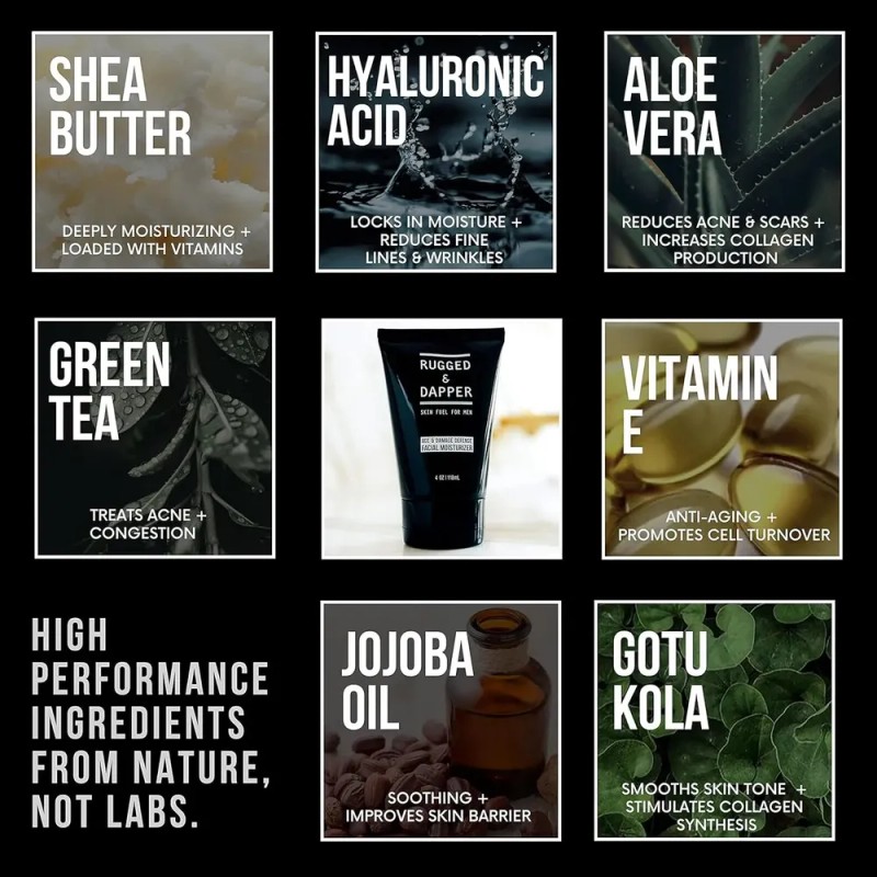 Rugged & Dapper - Crema Hidratante Facial Age Defense Para