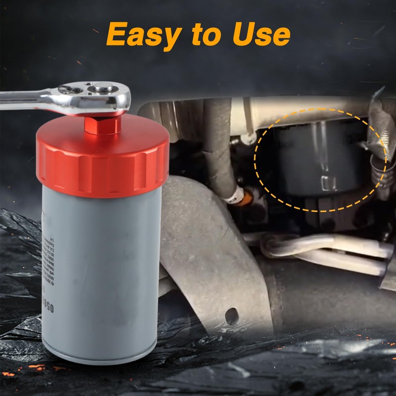 EVRBUL CNC 93mm 15 Flutes Oil Filter Wrench Removal Tool