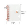 A7 Soft PVC Binder Cover Clear Rose Gold Refillable Budget