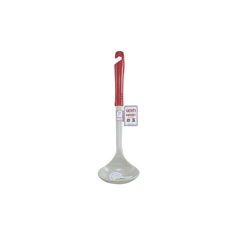 Pearl Metal G-3728 Venti Red Teflon Ladle