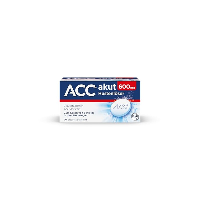 ACC Acute 600 mg, 3 x 20 pieces, cough remover