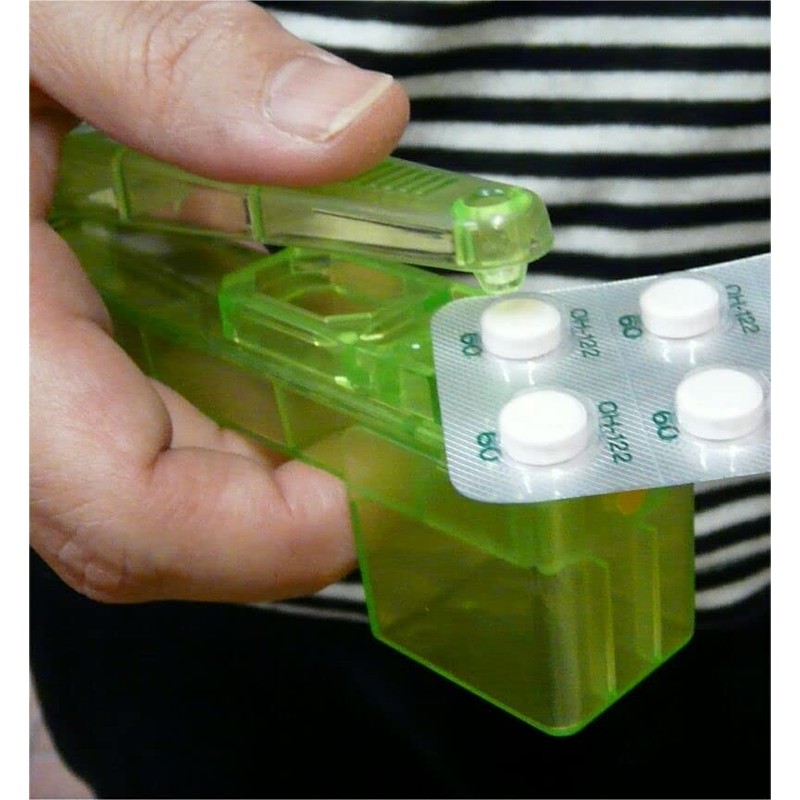 A punch for abbreviation ("Opa!") An aid for removing tablets