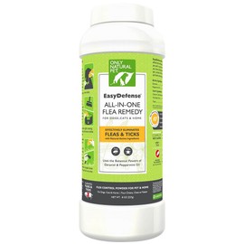 Only Natural Pet EasyDefence Flea Remedy Powder for Dogs & Cats 8 oz