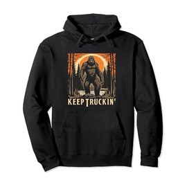 Bigfoot Trucking Hiking Funny Sasquatch Costume Hide N Seek Pullover Hoodie