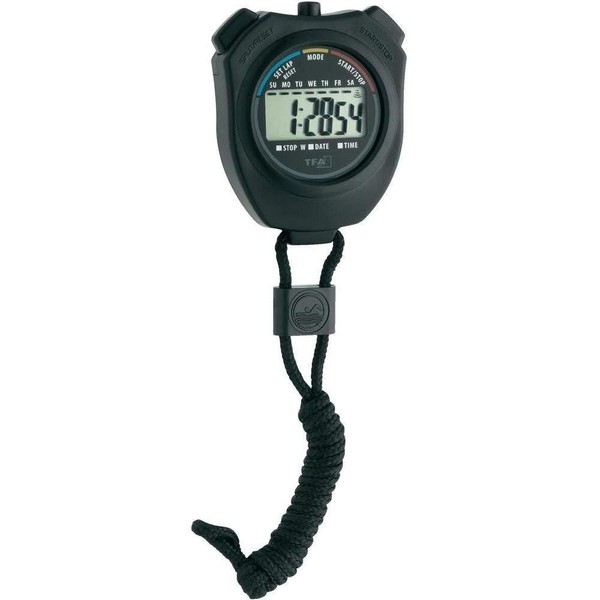 TFA 38.2030 Digital Stopwatch, Black