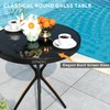 3 Pieces Patio Bistro Set Outdoor Folding Bistro Furniture Sets