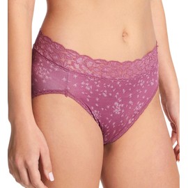 Vanity Fair Women's Flattering Lace Ultimate Comfort Hi-Cut Panty 13280, Whisked Away Print, 7