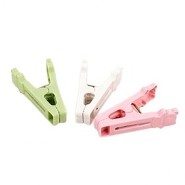 24-Piece Animal Design Serrated Clothespins for Outdoor Use Drying Clip 3ea