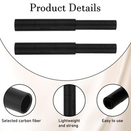 Eldraqth 8pcs Golf Club Shaft Extension Golf Stick Extender Golfs Putter Extension Rod for Wood Putter Shaft Club Extensions for Golfs Clubs Shafts (Black)