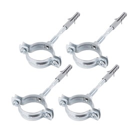 Specialist Pipe Bracket (Pack of 4) Metal Pipe Brackets Clamps for Pipes with a Diameter of 40-45 mm (4)