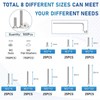 Zmbroll 500Pcs M2 x 4/5/6/8/10/12/16/20mm Countersunk Head Socket Cap Screws