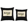 Cool Birdie Emblem Costume Throw Pillow