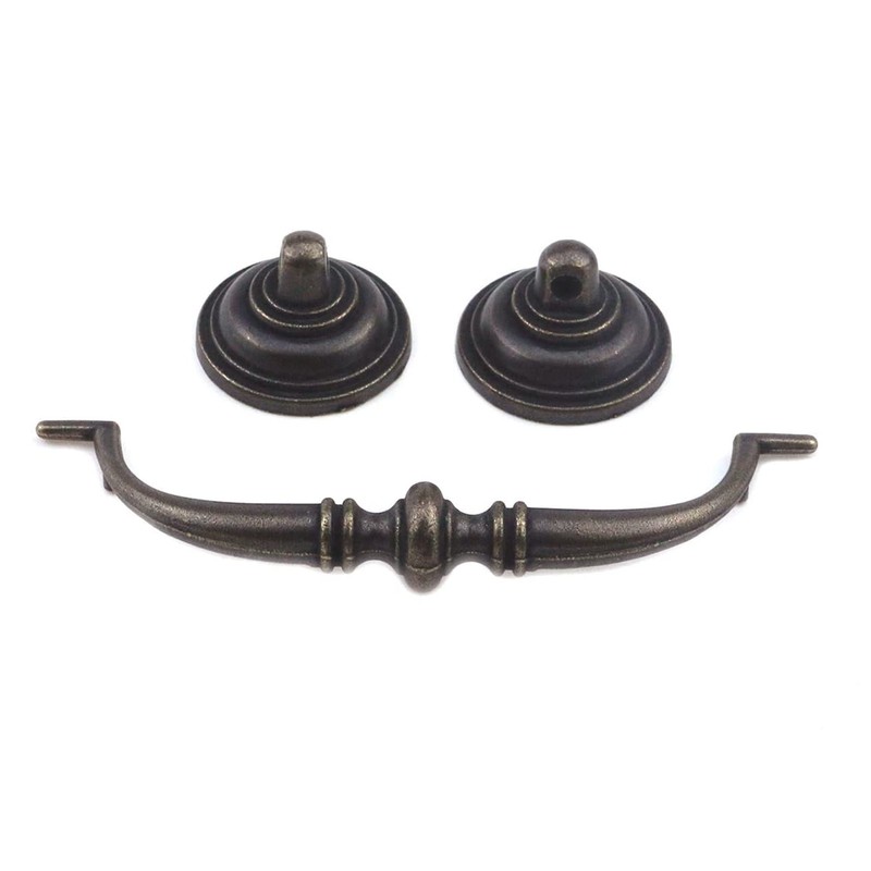 MY MIRONEY 4-Pack Drop Swing Cabinet Handles Antique Bronze Hanging
