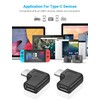 URWOOW USB C Right Angle Adapter,90 Degree USB C to