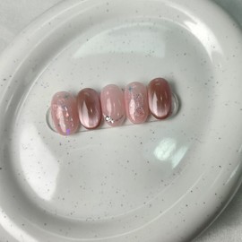Pink Butterfly Mini Stone Nail - Glue / 핑크나비 미니스톤 네일 - 글루