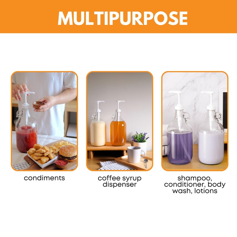 Fastrack 1 Gallon Glass Jug Laundry Detergent Dispenser | Airtight