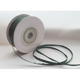 single roll of Hunter Green Double faced Satin Ribbon 3mm, 10mm, 16mm, 25mm widths (3mm x 50M)