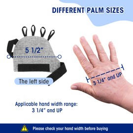 Zipcase Large Size Weighted Gloves for Tremors to Provide Hand Stability and Improve Hand Dexterity, Perfect Writing Weights & Hand strengthening Tool (1/2lb, Right） Gray