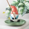Gonk Ceramic Incense Holder: Whimsical Design for Mood-Boosting Atmosphere -