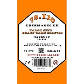 docsmagic.de card board game, sleeves, clear, premium - standard Euro US small mini magnum tarot, 1 Pack