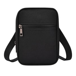 Aucuu Crossbody Bag Sling Purse for Women Men, Mini Crossbody Bag with Adjustable Strap, Multi Position Fanny Back Pack for Sports, Workout, Travel, Cycling, Black