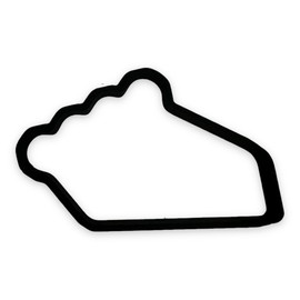 Pie Slice Cookie Cutter with Easy Push Design (4 inch)