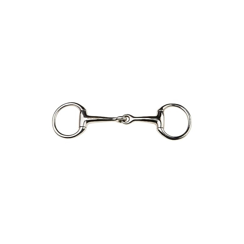 Korsteel Stainless Steel Jointed Eggbutt Bradoon Snaffle Bit, 5.5"