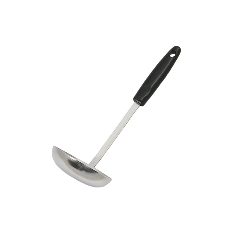 Chef Craft Select Cooking Ladle, 11.5 inch, Stainless Steel/Black