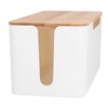 Cable Management Box Stylish Extension Socket Cord Organizer Box with