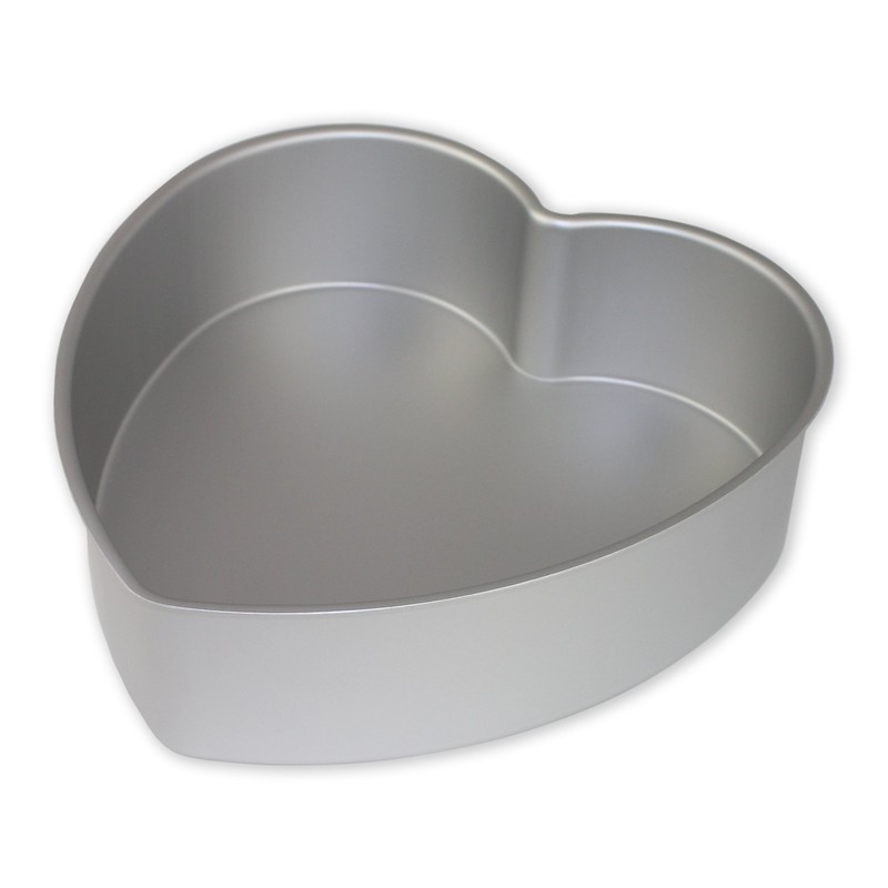 PME HRT103 Professional Aluminum Heart Cake Pan, 10 x 3-Inch,