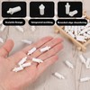 50 PCS Plantation Shutter Repair Kit, White Shutter Pins Louver