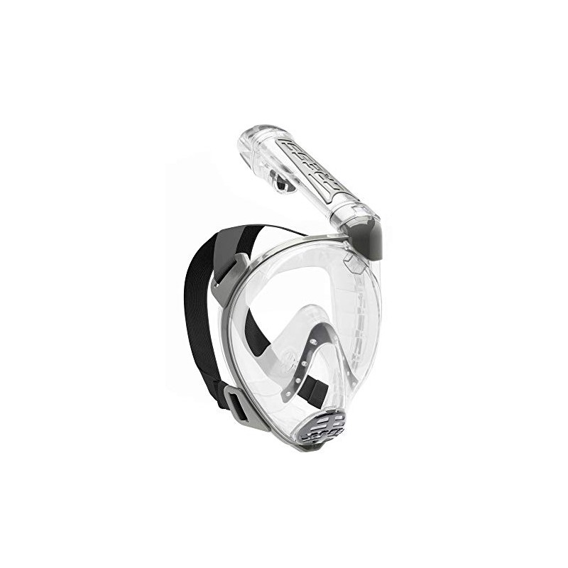 Cressi Duke Adults Full Snorkelling Mask, silver, m/l
