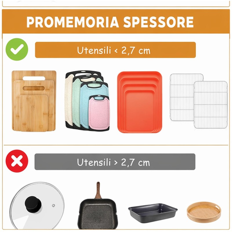 Dexpally 2 Pezzi Porta Taglieri Da Cucina in Metallo, Supporto