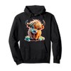 Cute Scottish Highland Cow Calf Scotland Lovers Farm Animal Pullover