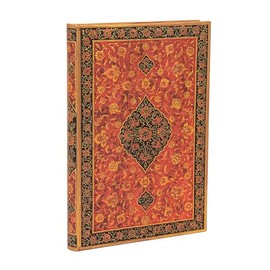 Paperblanks | Layla | Persian Poetry | Hardcover Journal | Midi | Lined | Elastic Band | 144 Pg | 120 GSM