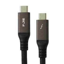 240W Thunderbolt 4 Cable 3.3ft USB C Thunderbolt 4 Cable Monitor Cable Supports 40Gbps Data Transfer and Single 8K/Dual 4K Video Compatible With Thunderbolt 4/3 Monitor, Hub, Docking Stations-Black